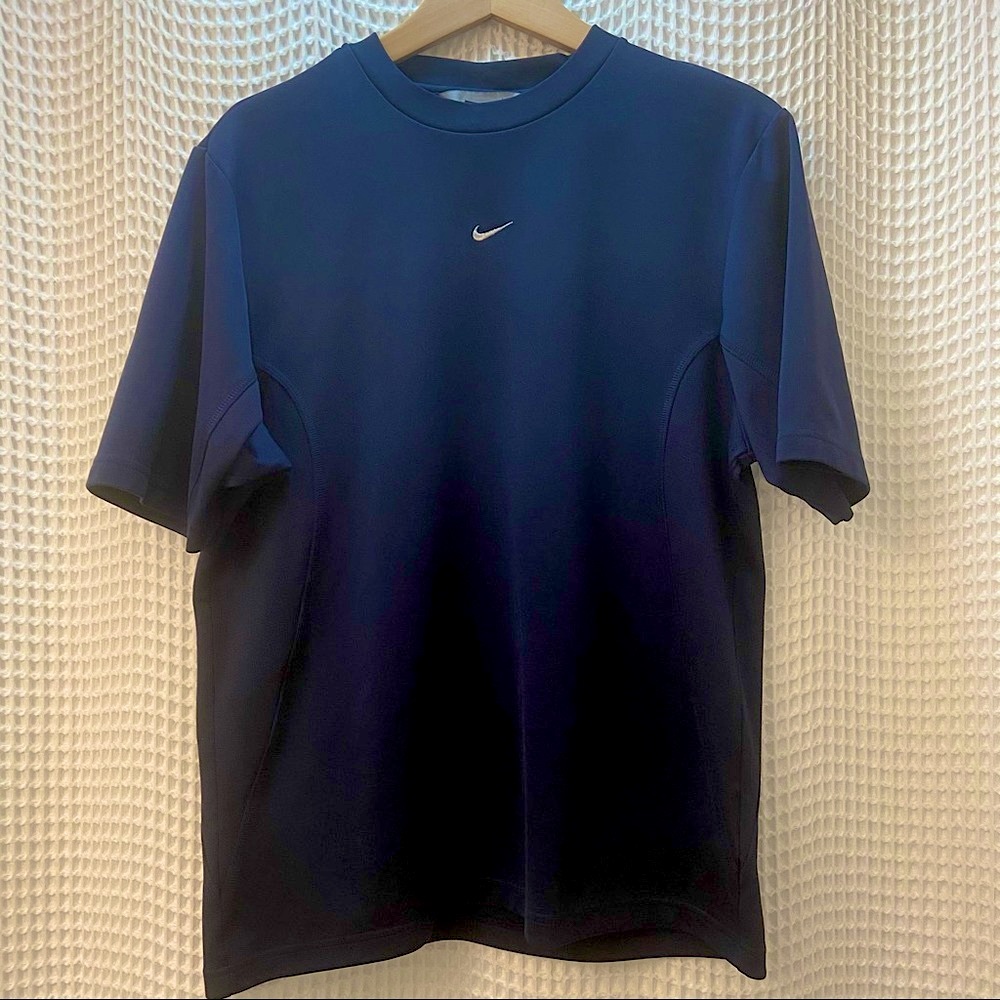 Nike Center Swoosh Embroidered Logo Shirt